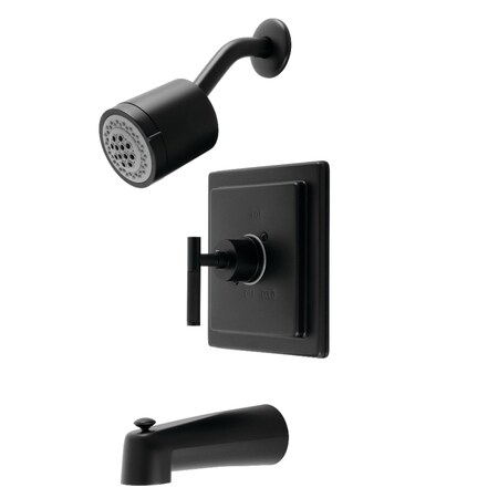 Kingston Brass Single-Handle Tub and Shower Faucet, Matte Black KB4650CKL